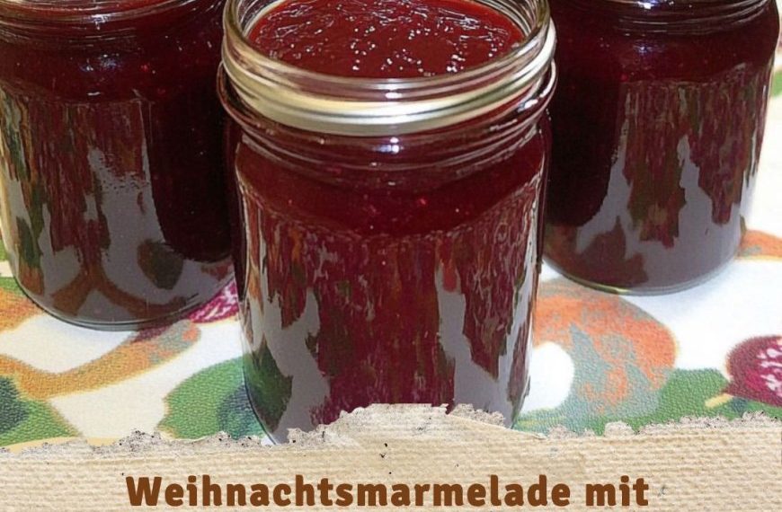 Weihnachtsmarmelade mit Zwetschgen und Schokolade – Der süße Zauber der Feiertage