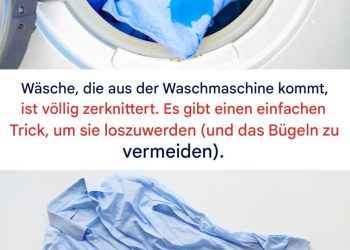 Die Wäsche kommt zerknittert aus der Waschmaschine. Entdecken Sie einen einfachen Trick, um Falten zu beseitigen und sich das Bügeln zu ersparen