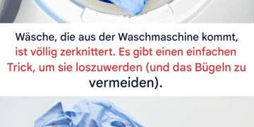 Die Wäsche kommt zerknittert aus der Waschmaschine. Entdecken Sie einen einfachen Trick, um Falten zu beseitigen und sich das Bügeln zu ersparen