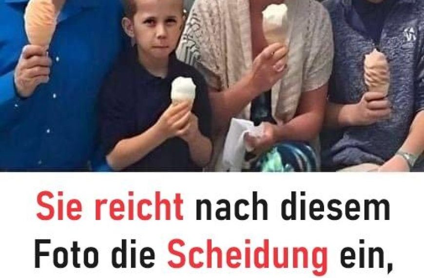 Eine Mutter reicht die Scheidung ein… Familienfoto
