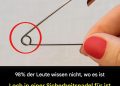 Die meisten Menschen wissen nicht, wozu das kleine Loch in einer Sicherheitsnadel dient