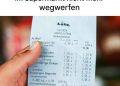 Erfahren Sie, warum es wichtig ist, im Supermarkt immer den Kassenbon mitzunehmen