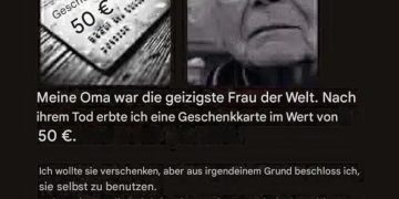 bis ich die Wahrheit hinter ihrer Geschenkkarte erfuhr.