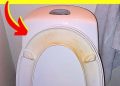 Der Trick, um gelbe Flecken auf dem WC-Sitz zu entfernen