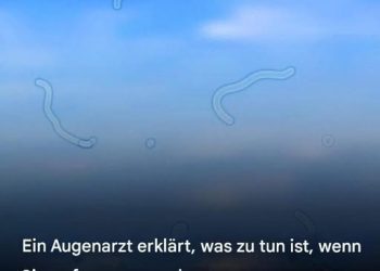 Was sind Mouches volantes? Das sollten Sie tun, wenn Sie sie sehen