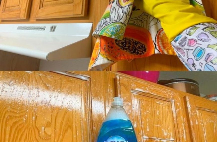 Verabschieden Sie sich von Fett: Ein müheloser Trick zum Reinigen von Küchenschränken, den Sie ausprobieren müssen