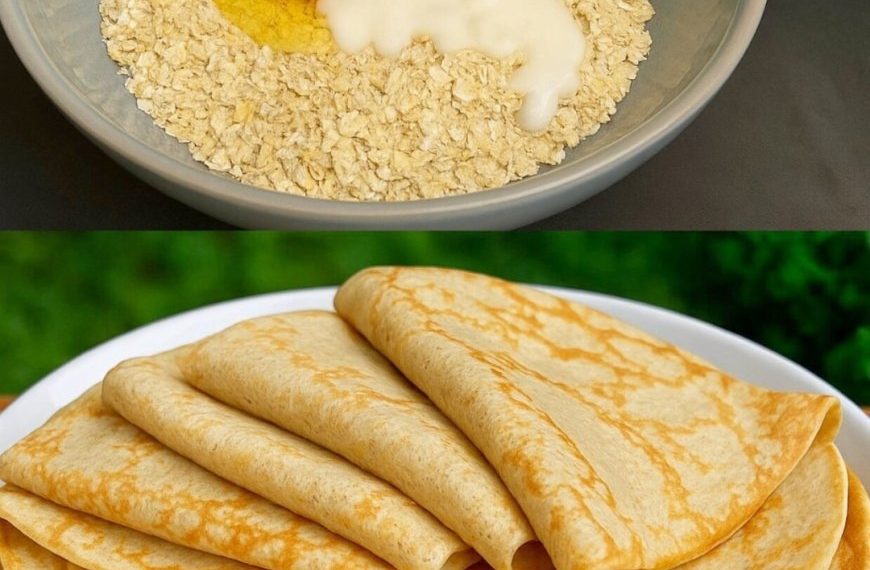 Ich mache das jeden Morgen, Haferpfannkuchen Rezept in 5 Minuten ohne Zucker und Mehl