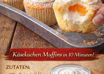  Käsekuchen-Muffins in 10 Minuten – schnell, cremig & himmlisch lecker!