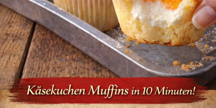  Käsekuchen-Muffins in 10 Minuten – schnell, cremig & himmlisch lecker!