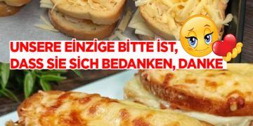 Überbackenes Käsebrot mit Schinken: Einfach Unwiderstehlich