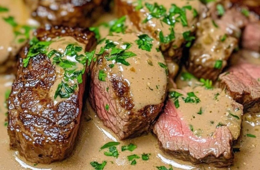 Rinderfilet in Cognac-Sahnesauce wie im Restaurant, jetzt ganz einfach zuhause
